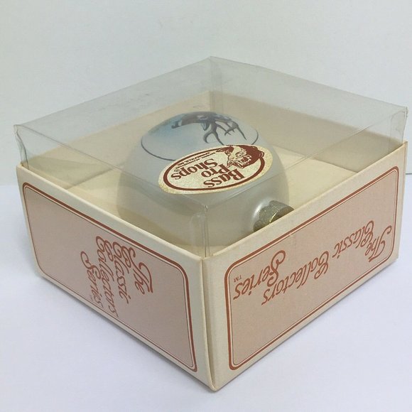 Bass Pro Shop Christmas Ornament Deer Head White Round Glass Topperscot Vintage - Picture 6 of 12